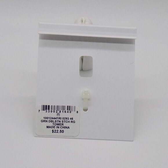 Style & Co Gold-Tone Imitation double Stone Stretch Ring - Picture 4 of 5